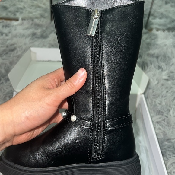 High boots for girl toddler with pearls * - Picture 4 of 5